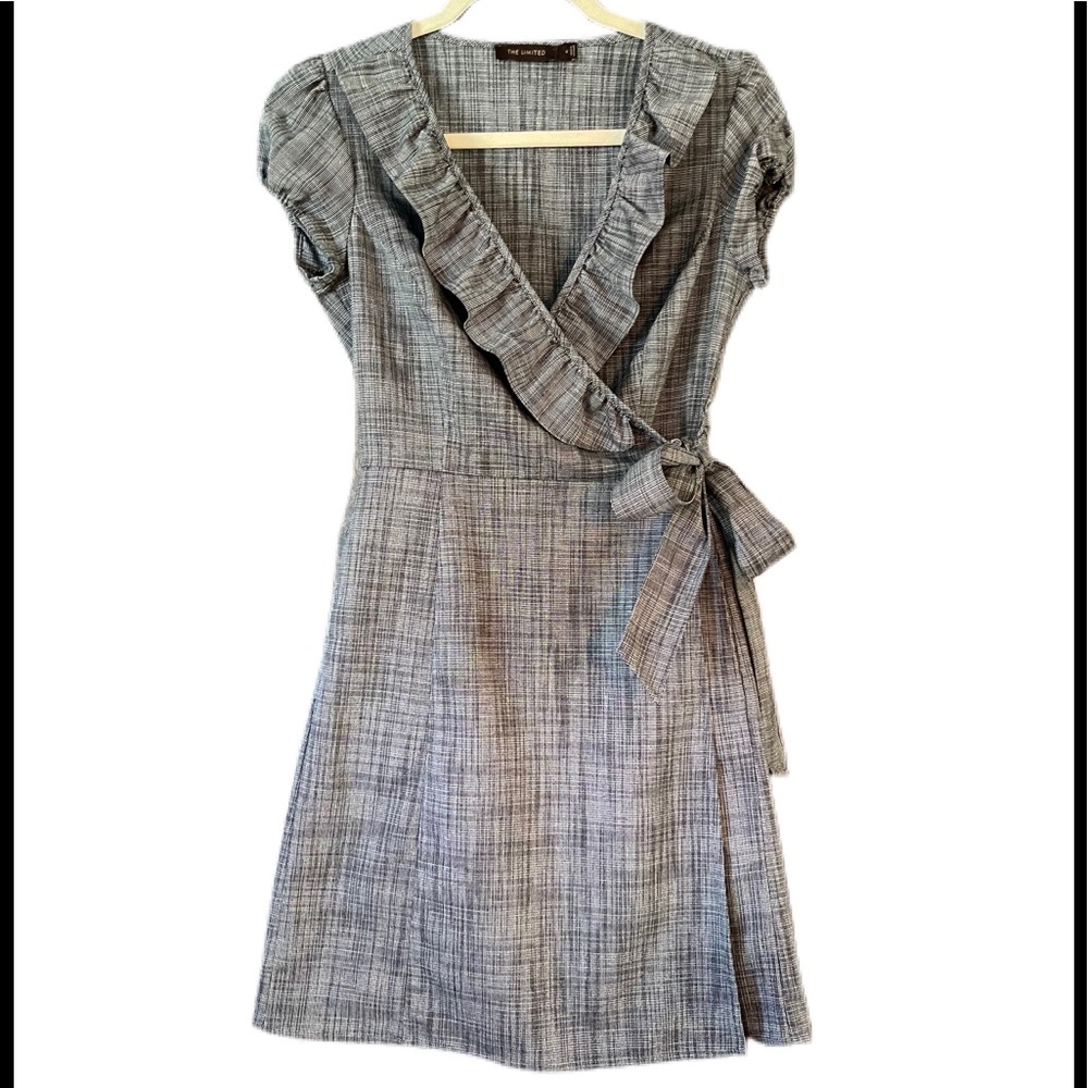 The Limited Ruffled Wrap Around Dress